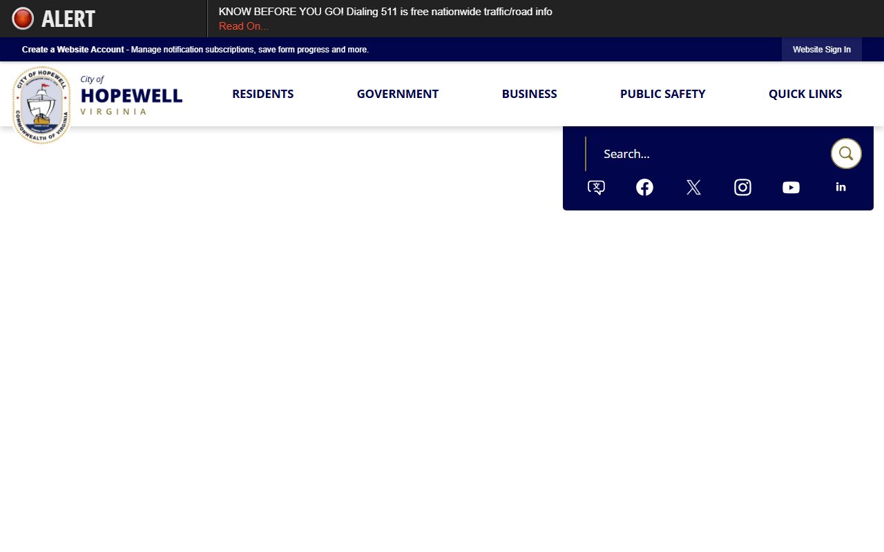 Hopewell Bench Warrants Police Department page