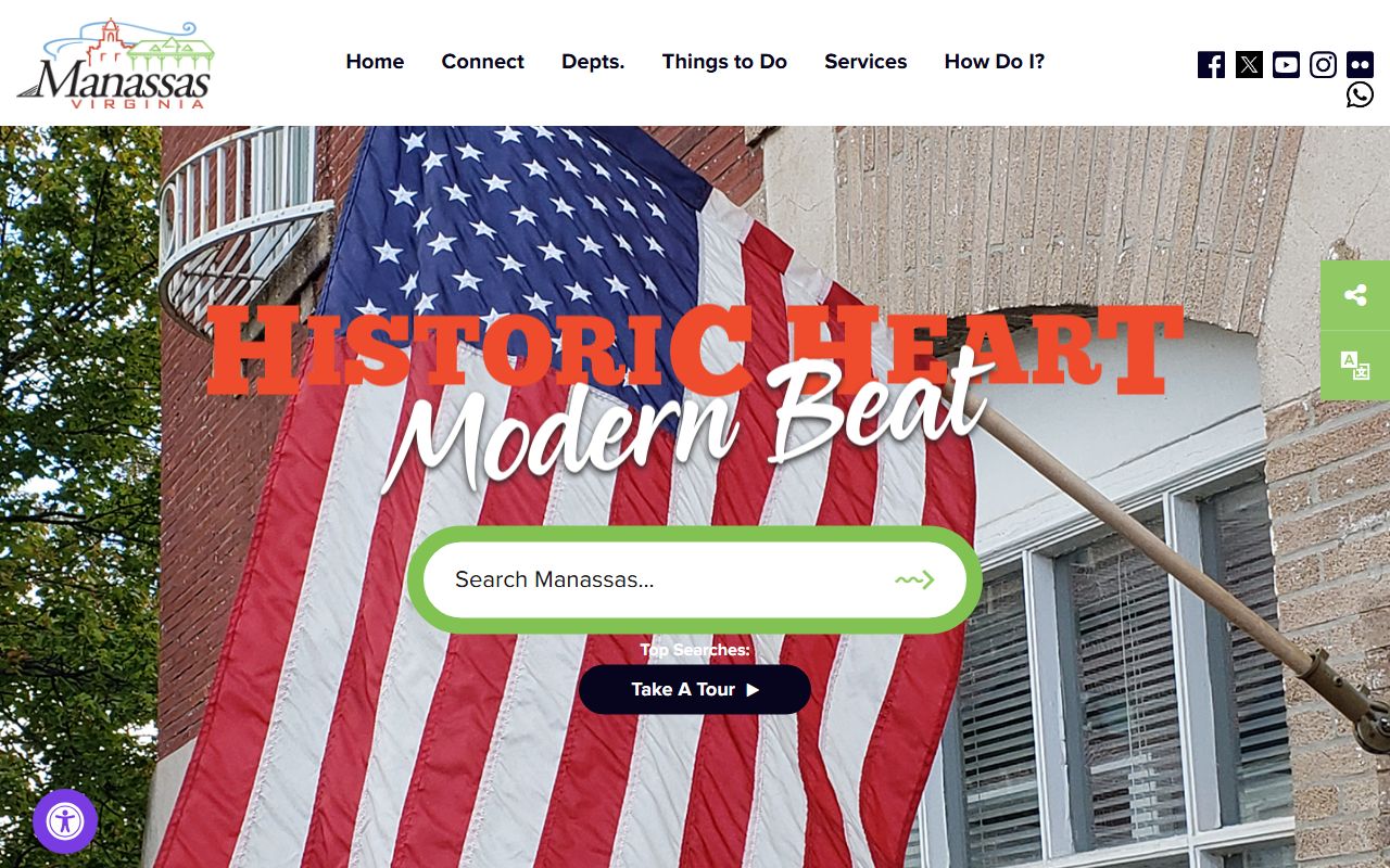 Manassas Bench Warrants Police Department page