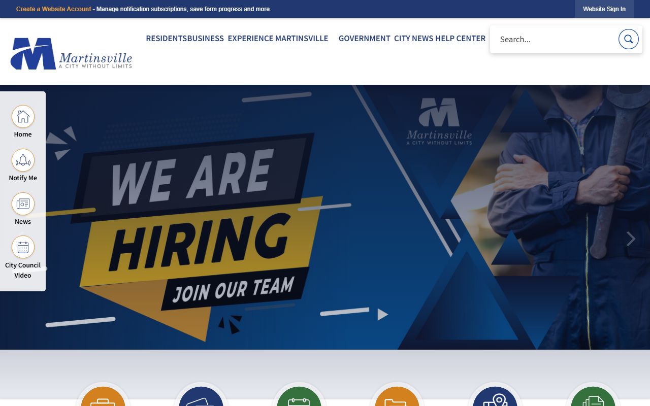 Martinsville Bench Warrants police department