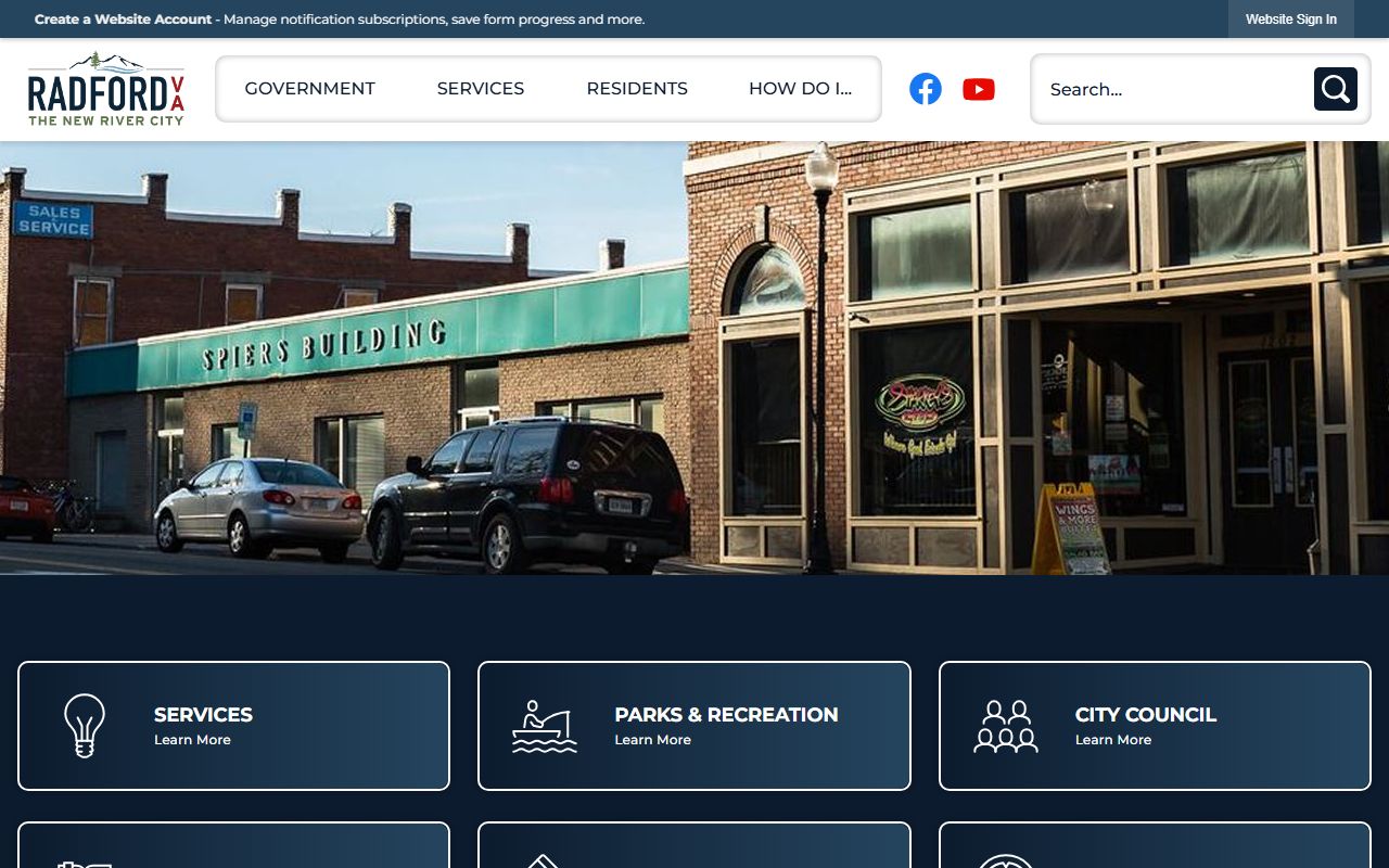 Radford Bench Warrants police department page