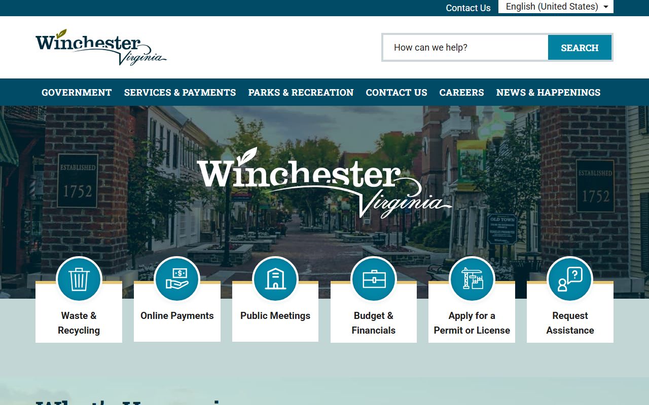 Winchester Bench Warrants police department page