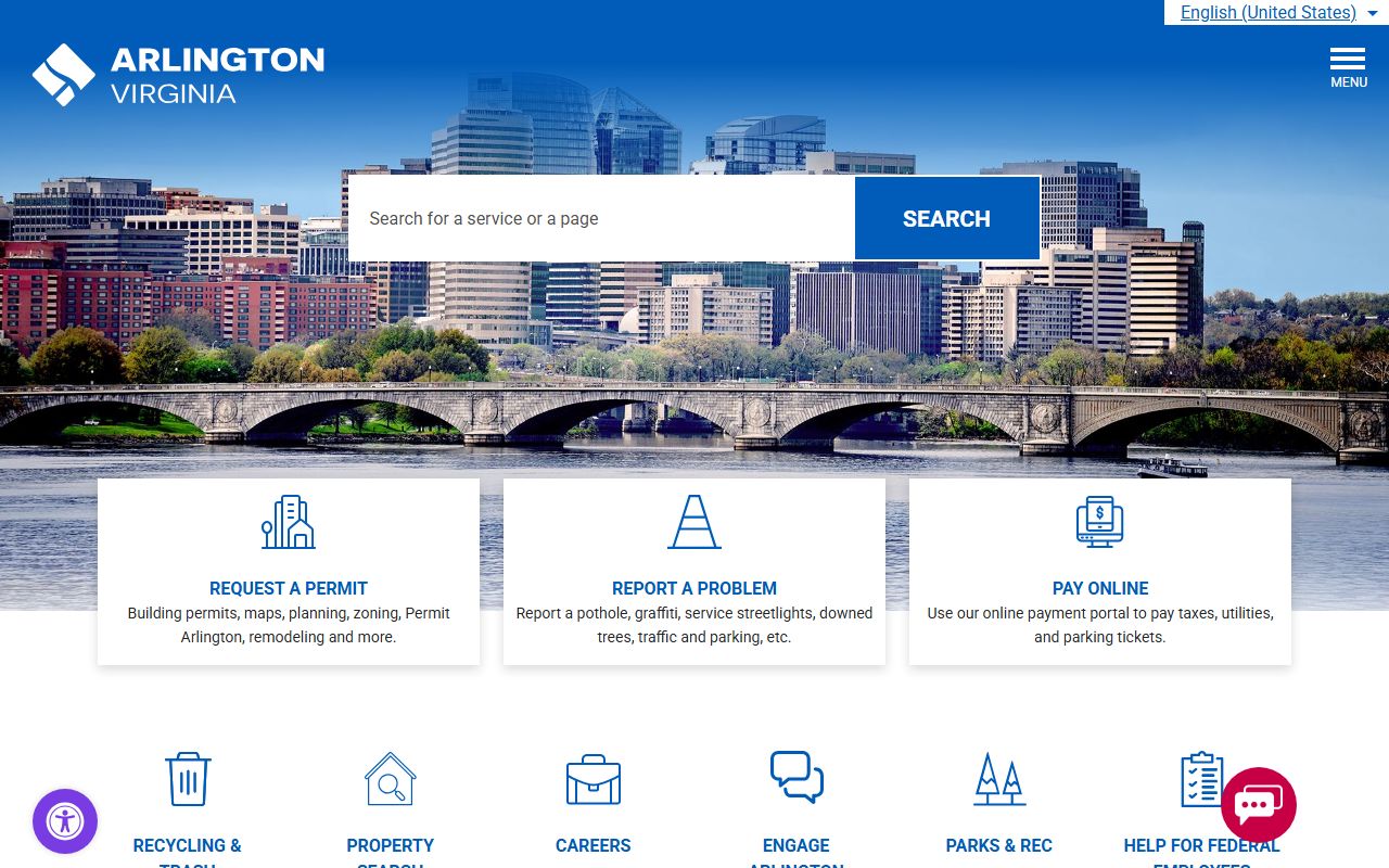 Arlington County Bench Warrants Courts page