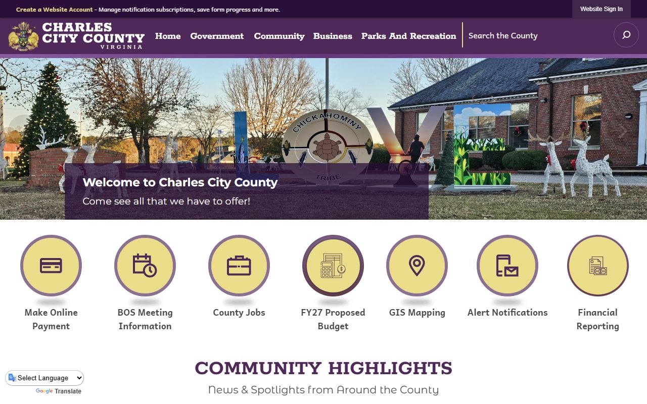 Charles City County Bench Warrants - Sheriff's Office website