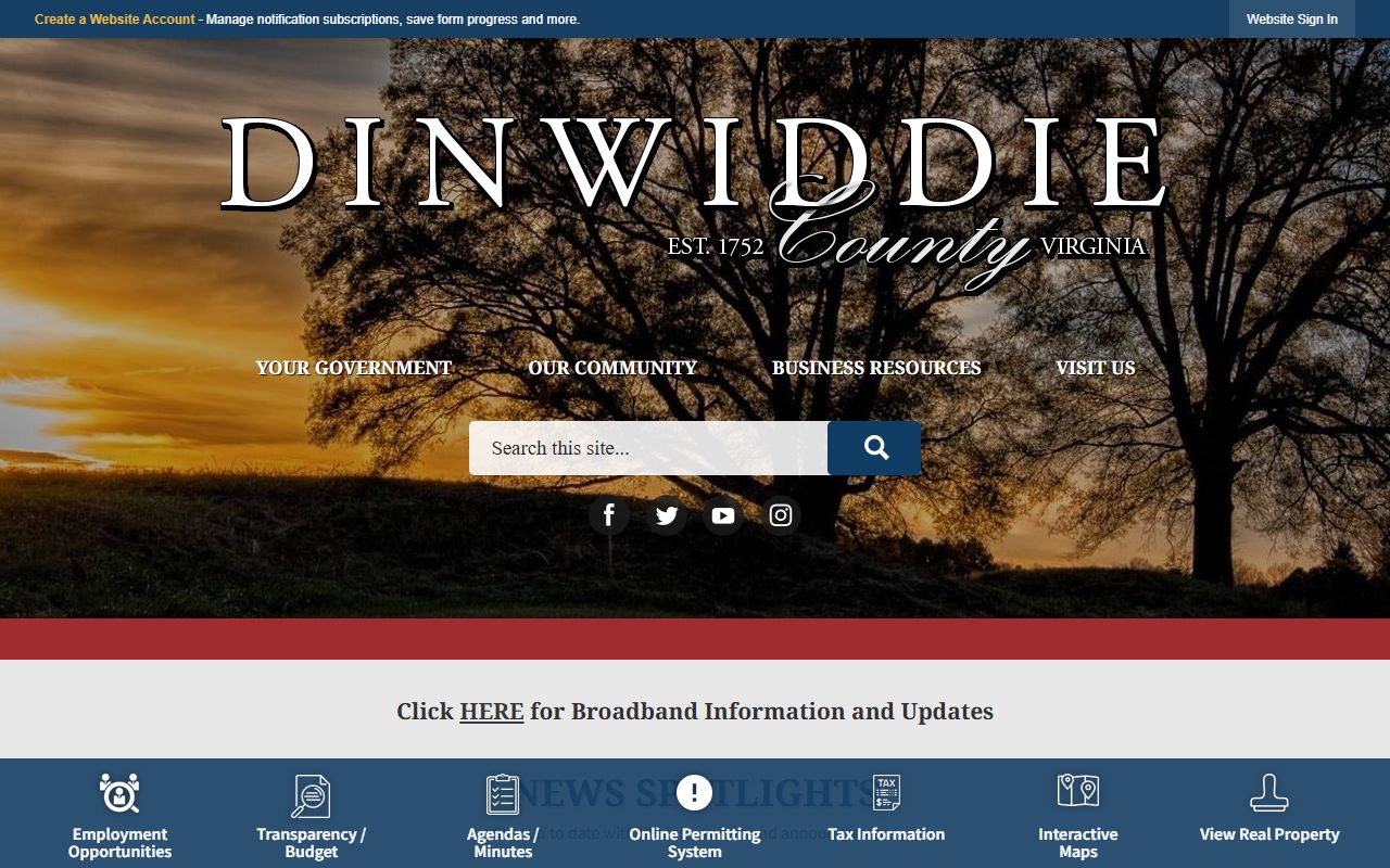 Dinwiddie County Bench Warrants Sheriff's Office site